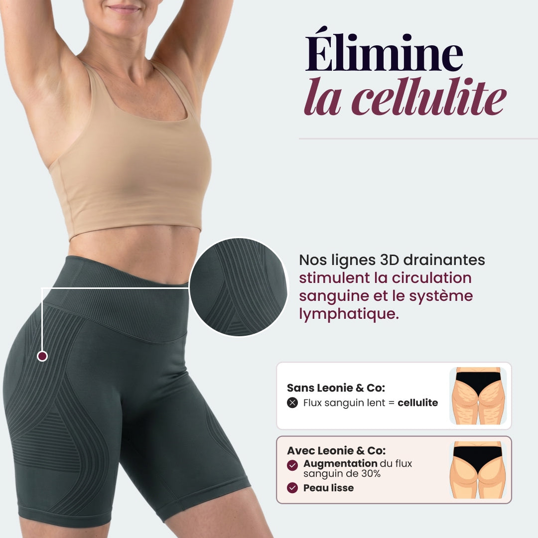Short 3D | Gris Foncé