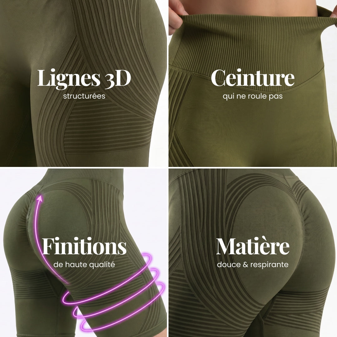 Short 3D | Vert Olive